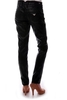 Armani Jeans Womens Cracked Leather Jeans
