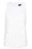 Armani Jeans Womens Mesh Top White Size: 42,  colour: WHITE