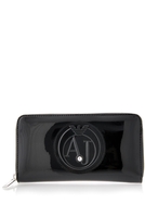 Armani Jeans Womens Patent Zip Purse