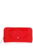 Armani Jeans Womens Patent Zip Purse Red