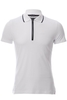 Armani Jeans Zip Up Polo White