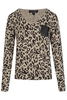 ARMANI V NECK PULLOVER Size: 38,  colour: STONE