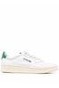 AUTRY MEDALIST LOW TOP LEATHER TRAINERS Size: 45,  colour: GREEN