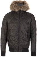 Diesel Fur Lined Hooded Jacket