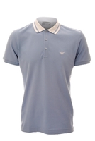 Dior Homme Ribbed Collar Polo T-Shirt Blue