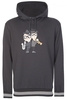Dolce & Gabbana Musical Applique Hooded Sweatshirt Black