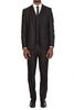 Dolce & Gabbana Three Piece Two Button Tailored Suit Black