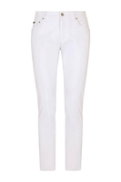 DOLCE & GABBANA 6 POCKET PLAQUE JEANS Size: 50,  colour: WHITE