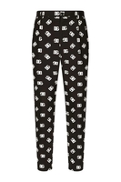 DOLCE & GABBANA ALL OVER DG TROUSERS Size: 50,  colour: BLACK