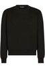 DOLCE & GABBANA BRANDED COTTON SWEATSHIRT Size: 48,  colour: BLACK