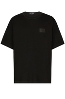 DOLCE & GABBANA BRANDED OVER FIT COTTON T SHIRT Size: 48,  colour: