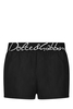 DOLCE & GABBANA BRANDED WAISTBAND SWIMSHORTS Size: 3,  colour: BLAC