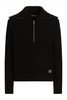 DOLCE & GABBANA CHUNCKY KNIT PLAQUE ZIP SWEATER Size: 50,  colour:
