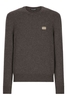 DOLCE & GABBANA CLASSIC PLAQUE SWEATER Size: 48,  colour: GREY