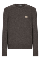 DOLCE & GABBANA CLASSIC PLAQUE SWEATER Size: 48,  colour: GREY