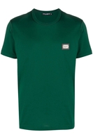 DOLCE & GABBANA CLASSIC PLAQUE T SHIRT Size: 46,  colour: KHAK