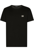 DOLCE & GABBANA CLASSIC PLAQUE T SHIRT Size: 48,  colour: BLACK