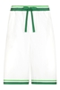 DOLCE & GABBANA CONTRAST TRIM SHORTS Size: 50,  colour: WHITE