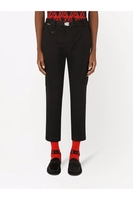 DOLCE & GABBANA COTTON COMBAT PANTS Size: 52,  colour: BLACK