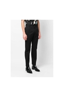 DOLCE & GABBANA COTTON PLAQUE CHINOS Size: 50,  colour: BLACK
