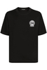 DOLCE & GABBANA CREST COTTON T SHIRT Size: 48,  colour: BLACK