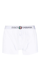 DOLCE & GABBANA CREST WAISTBAND BOXERS Size: 4,  colour: WHITE