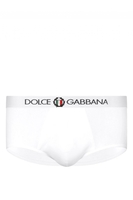 DOLCE & GABBANA CREST WAISTBAND BREIFS Size: 3,  colour: WHITE