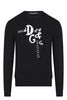 DOLCE & GABBANA DG GRAFFITI SWEATER Size: 50,  colour: BLACK