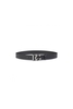 DOLCE & GABBANA DG INTERLOCK LEATHER BELT Size: 100,  colour: NICKE