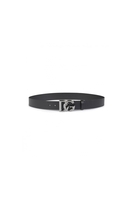 DOLCE & GABBANA DG INTERLOCK LEATHER BELT Size: 105,  colour: NICKE