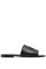DOLCE & GABBANA DG LEATHER SANDALS Size: 41,  colour: BLACK