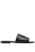 DOLCE & GABBANA DG LEATHER SANDALS Size: 41,  colour: BLACK