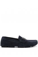 DOLCE & GABBANA DG SUEDE BUCKLE LOAFERS Size: 44,  colour: BLUE