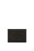 DOLCE & GABBANA EMBOSSED PLAQUE CARD CASE Size: One,  colour: BLACK