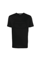 DOLCE & GABBANA EMBOSSED PLAQUE T SHIRT Size: 50,  colour: BLACK
