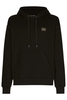 DOLCE & GABBANA ESSENTIALS PLAQUE HOODED TOP Size: 48,  colour: BLA