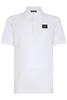 DOLCE & GABBANA ESSENTIALS PLAQUE POLO Size: 48,  colour: WHITE