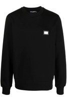 DOLCE & GABBANA ESSENTIALS PLAQUE SWEATSHIRT Size: 50,  colour: BLA