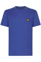 DOLCE & GABBANA ESSENTIALS PLAQUE T SHIRT Size: 52,  colour: BLUE