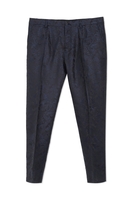 DOLCE & GABBANA JACQUARED TROUSERS Size: 52,  colour: BLACK