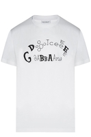 DOLCE & GABBANA KIDS KIDS GRAFFITI T SHIRT Size: 10,  colour: WHITE