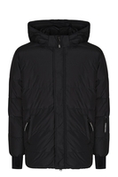 DOLCE & GABBANA KIDS KIDS HOODED DOWN JACKET Size: 10,  colour: BLA