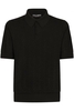 DOLCE & GABBANA KNITTED POLO Size: 50,  colour: BLACK