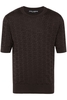DOLCE & GABBANA KNITTED SHORT SLEEVE SWEATER Size: 48,  colour: BUR