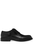 DOLCE & GABBANA LEATHER CITY DERBY SHOE Size: 44,  colour: BLACK