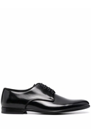 DOLCE & GABBANA LEATHER DERBY SHOES Size: 42,  colour: BLACK