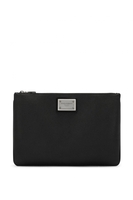 DOLCE & GABBANA LEATHER POCHETTE Size: One,  colour: BLACK