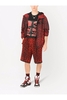 DOLCE & GABBANA LEOPARD HOODIE Size: 48,  colour: RED