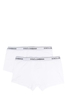 DOLCE & GABBANA LOGO WASITBAND 2 PACK BOXERS Size: 3,  colour: WHIT