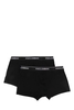 DOLCE & GABBANA LOGO WASITBAND 2 PACK BOXERS Size: 4,  colour: BLAC